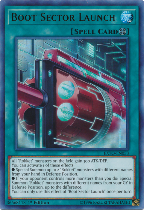 Boot Sector Launch [EXFO-EN053] Ultra Rare | Card Merchant Takapuna