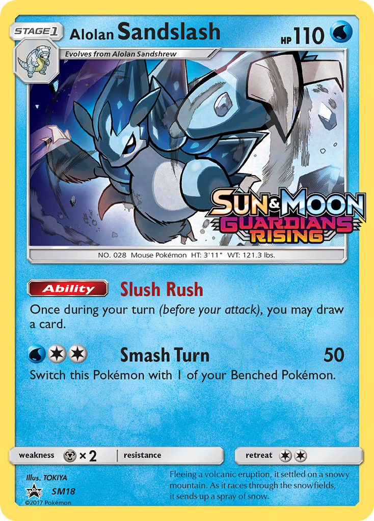 Alolan Sandslash (SM18) (Prerelease Promo) [Sun & Moon: Black Star Promos] | Card Merchant Takapuna