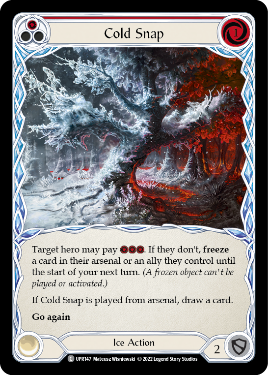 Cold Snap (Red) [UPR147] (Uprising)  Rainbow Foil | Card Merchant Takapuna