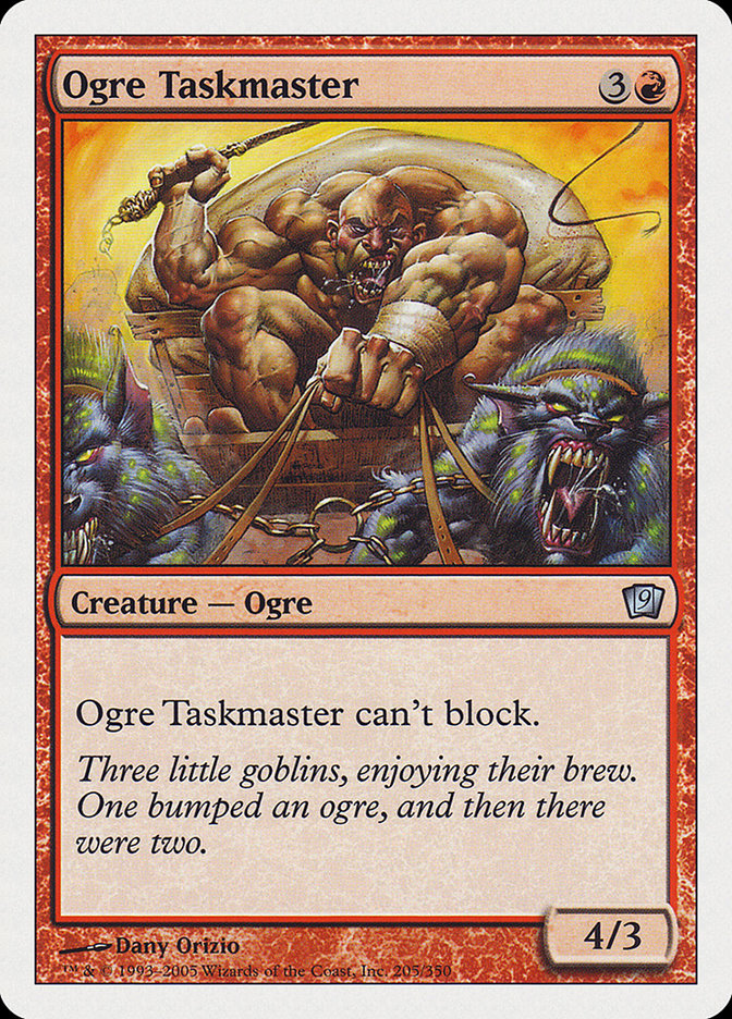 Ogre Taskmaster [Ninth Edition] | Card Merchant Takapuna