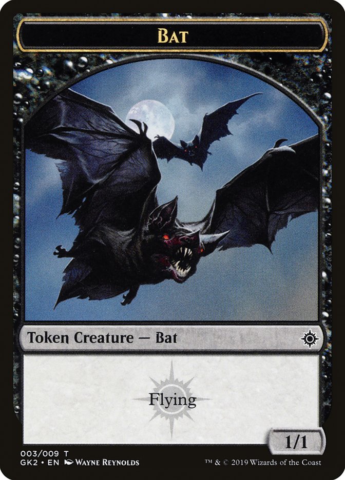 Bat // Spirit (010) Double-Sided Token [Ravnica Allegiance Guild Kit Tokens] | Card Merchant Takapuna