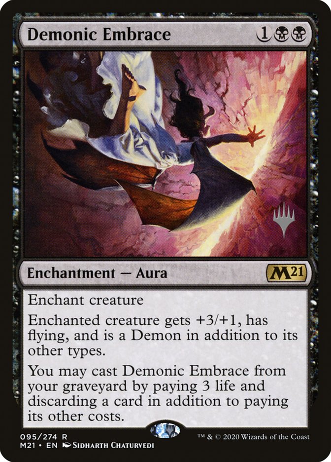 Demonic Embrace (Promo Pack) [Core Set 2021 Promos] | Card Merchant Takapuna