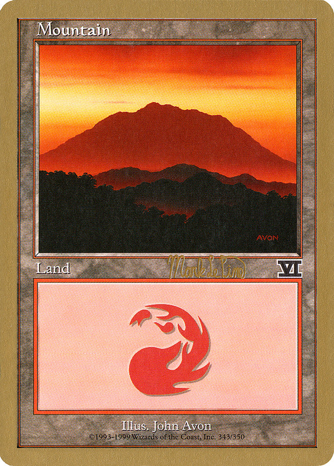 Mountain (mlp346a) (Mark Le Pine) [World Championship Decks 1999] | Card Merchant Takapuna