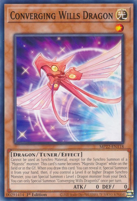 Converging Wills Dragon [MP22-EN118] Common | Card Merchant Takapuna