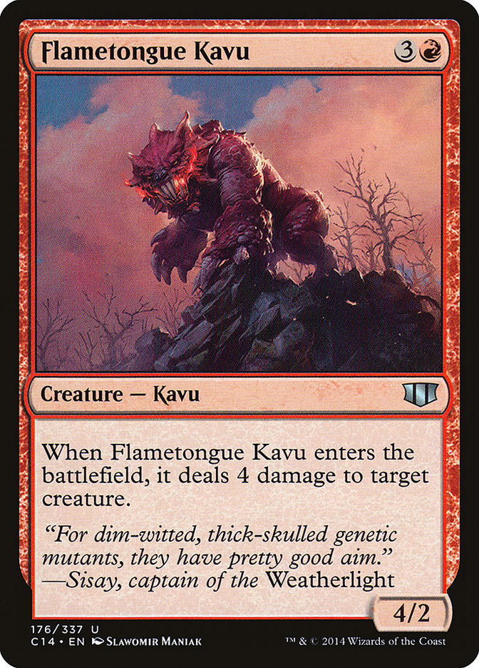 Flametongue Kavu [Commander 2014] | Card Merchant Takapuna