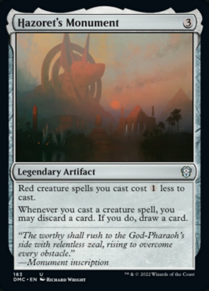 Hazoret's Monument [Dominaria United Commander] | Card Merchant Takapuna