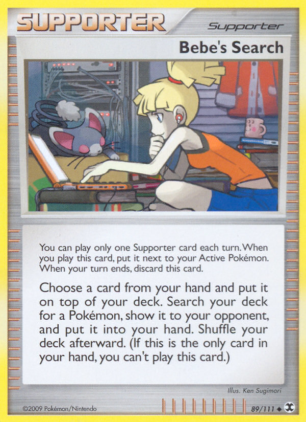 Bebe's Search (89/111) [Platinum: Rising Rivals] | Card Merchant Takapuna