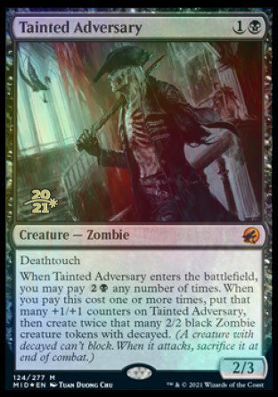 Tainted Adversary [Innistrad: Midnight Hunt Prerelease Promos] | Card Merchant Takapuna