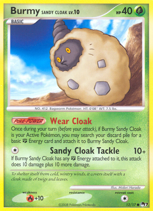 Burmy Sandy Cloak (12/17) [POP Series 7] | Card Merchant Takapuna