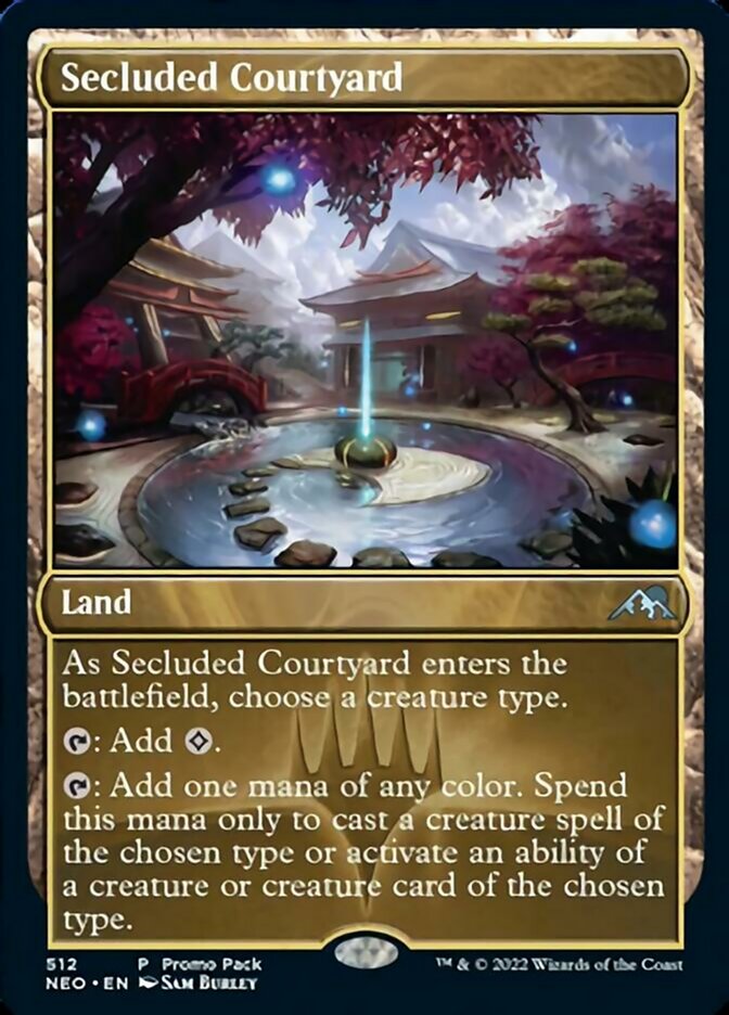 Secluded Courtyard (Promo Pack) [Kamigawa: Neon Dynasty Promos] | Card Merchant Takapuna