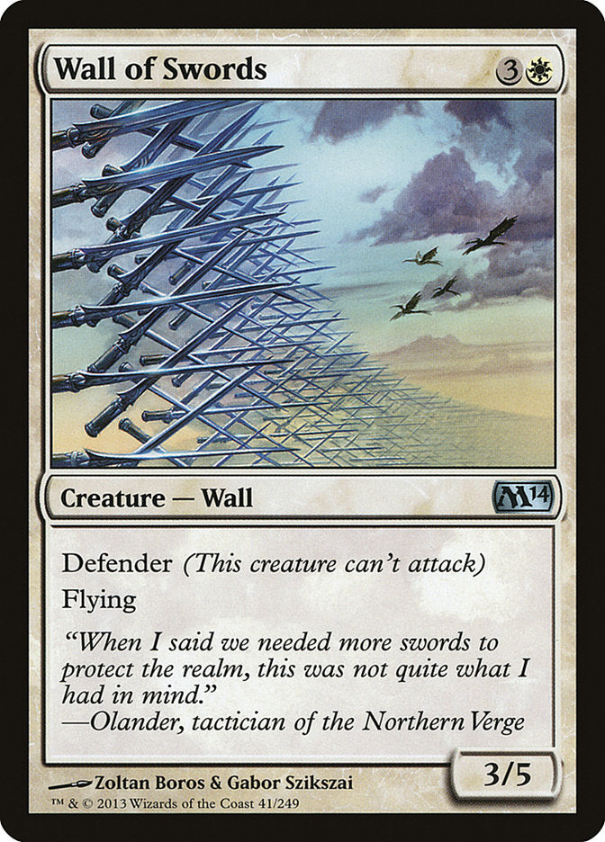 Wall of Swords [Magic 2014] | Card Merchant Takapuna