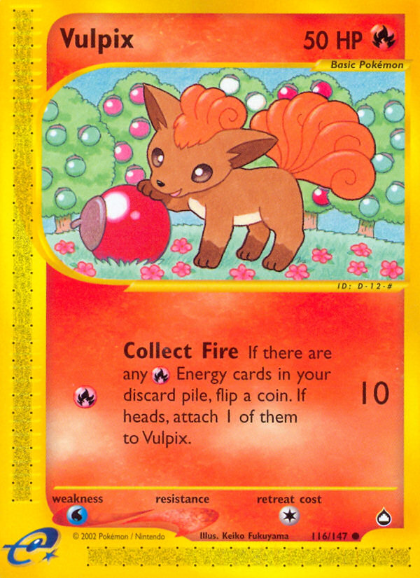 Vulpix (116/147) [Aquapolis] | Card Merchant Takapuna