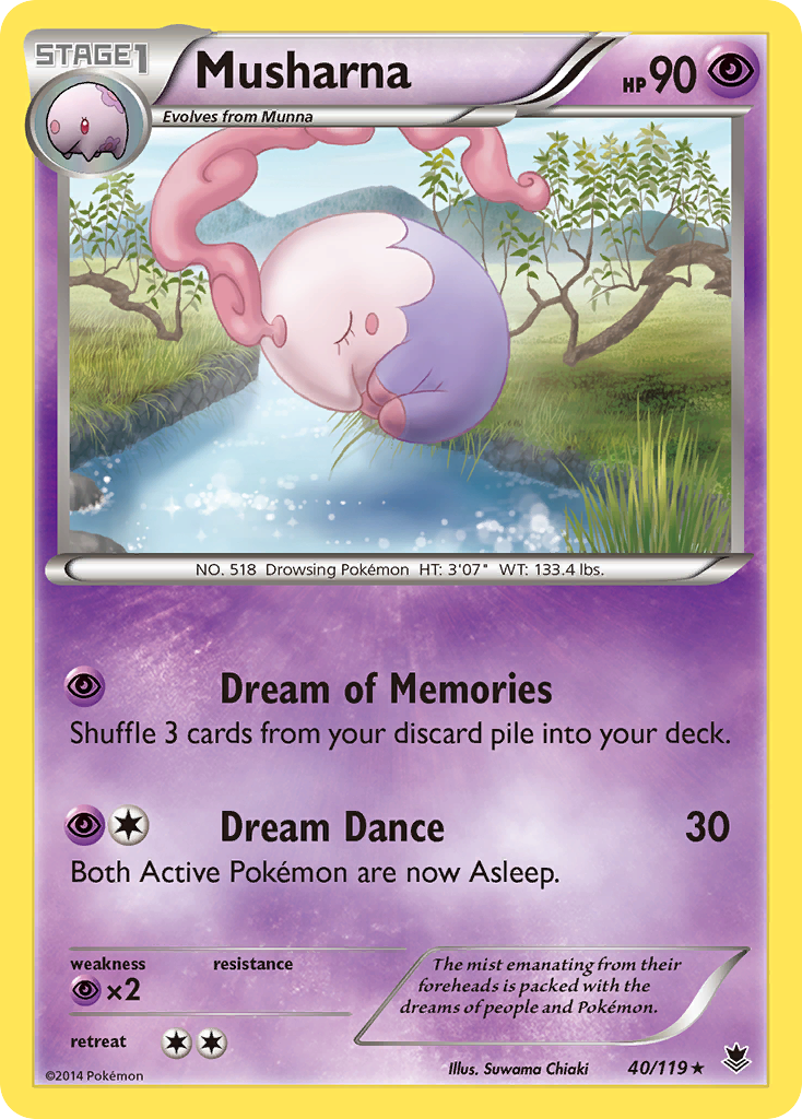 Musharna (40/119) [XY: Phantom Forces] | Card Merchant Takapuna