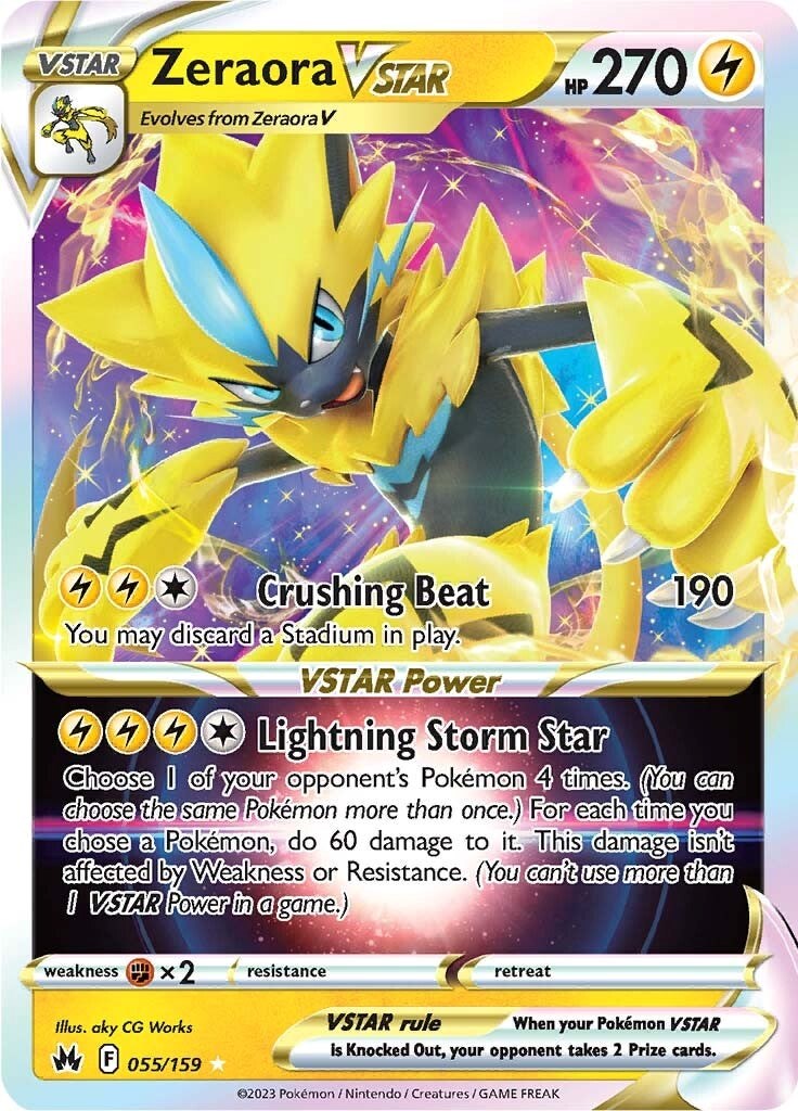 Zeraora VSTAR (055/159) [Sword & Shield: Crown Zenith] | Card Merchant Takapuna