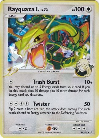 Rayquaza C (8/147) (Cracked Ice) [Platinum: Supreme Victors] | Card Merchant Takapuna