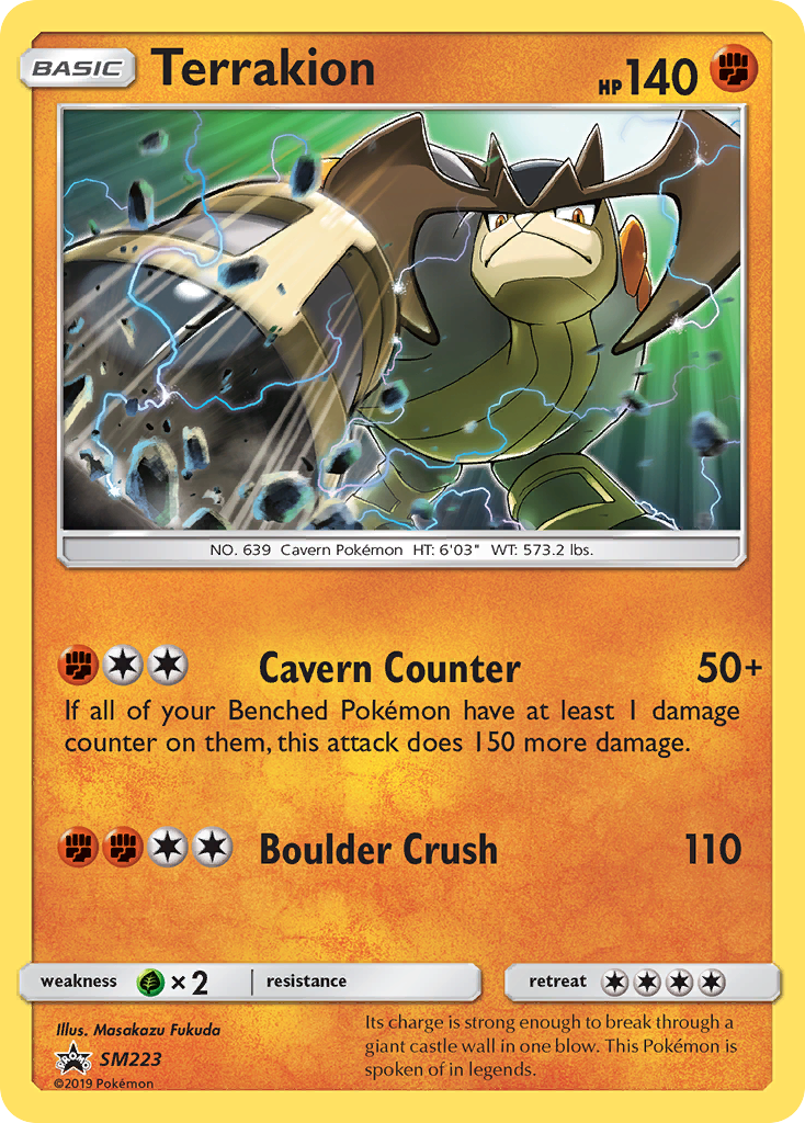 Terrakion (SM223) [Sun & Moon: Black Star Promos] | Card Merchant Takapuna