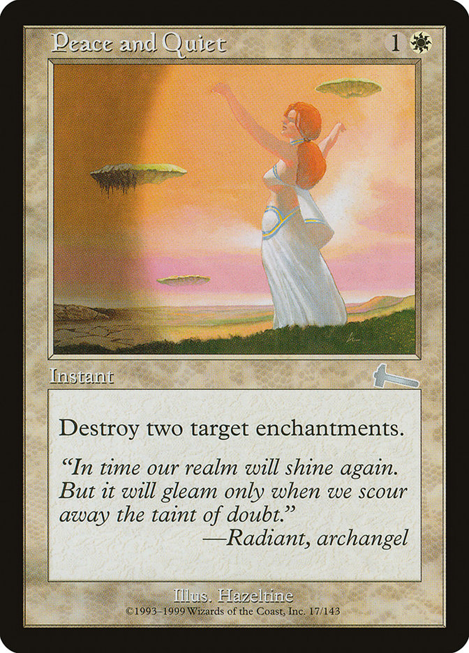 Peace and Quiet [Urza's Legacy] | Card Merchant Takapuna