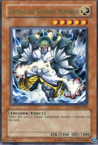 Zaborg the Thunder Monarch (Green) [DL09-EN009] Rare | Card Merchant Takapuna