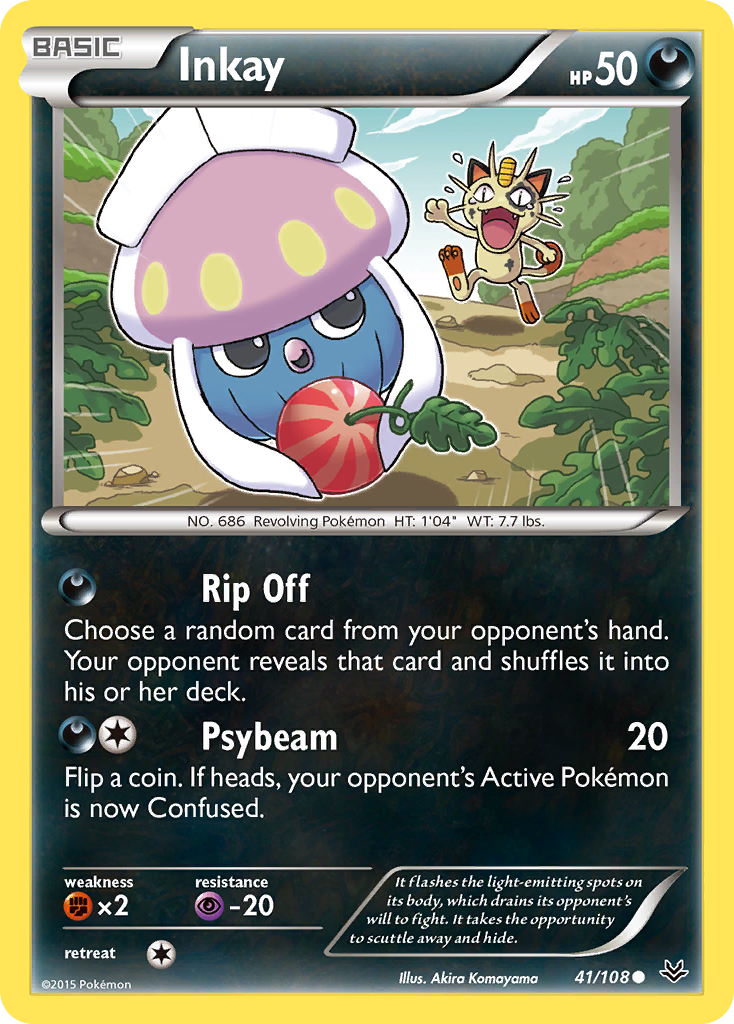 Inkay (41/108) [XY: Roaring Skies] | Card Merchant Takapuna