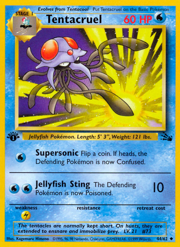 Tentacruel (44/62) [Fossil 1st Edition] | Card Merchant Takapuna