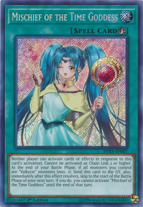 Mischief of the Time Goddess [SHVA-EN007] Secret Rare | Card Merchant Takapuna