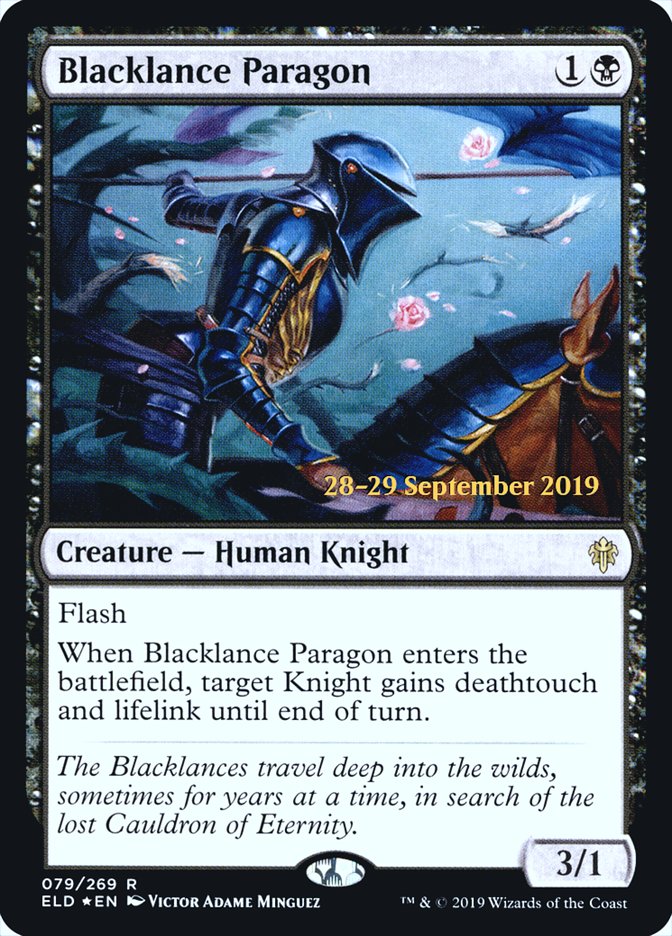 Blacklance Paragon [Throne of Eldraine Prerelease Promos] | Card Merchant Takapuna