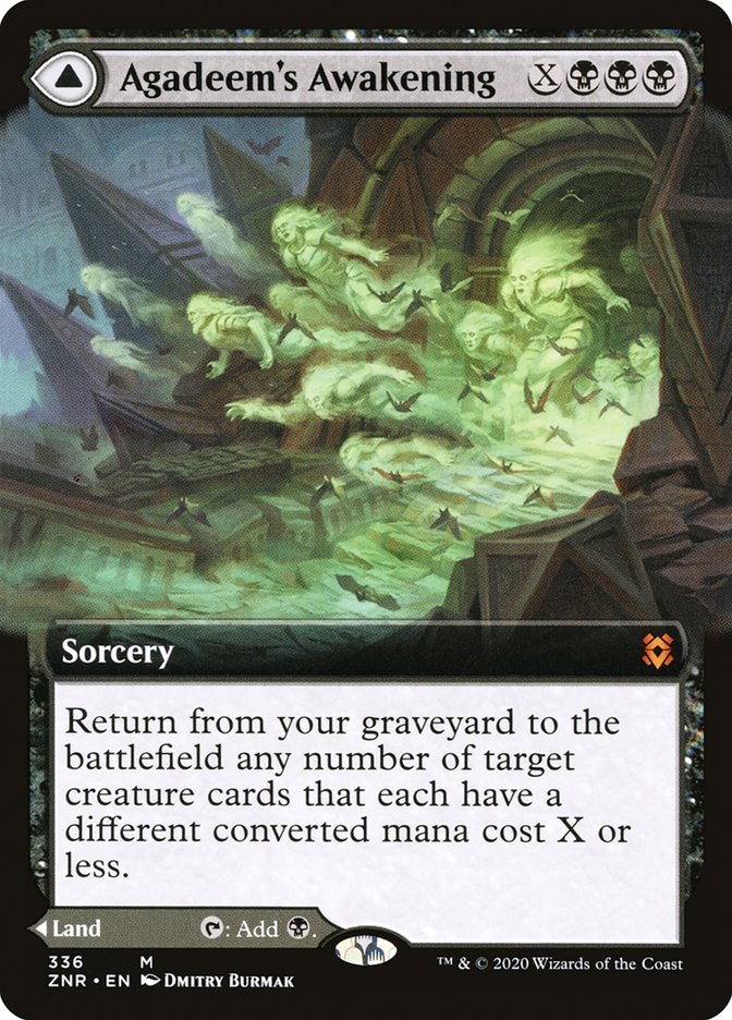 Agadeem's Awakening // Agadeem, the Undercrypt (Extended Art) [Zendikar Rising] | Card Merchant Takapuna