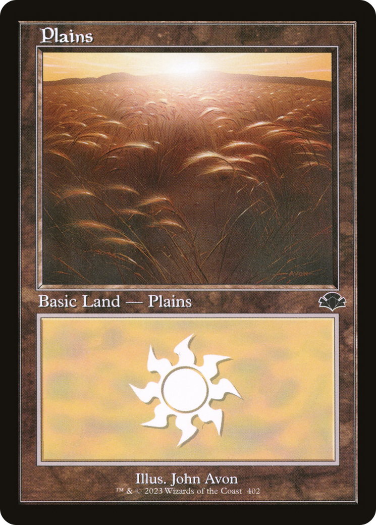 Plains (402) (Retro) [Dominaria Remastered] | Card Merchant Takapuna