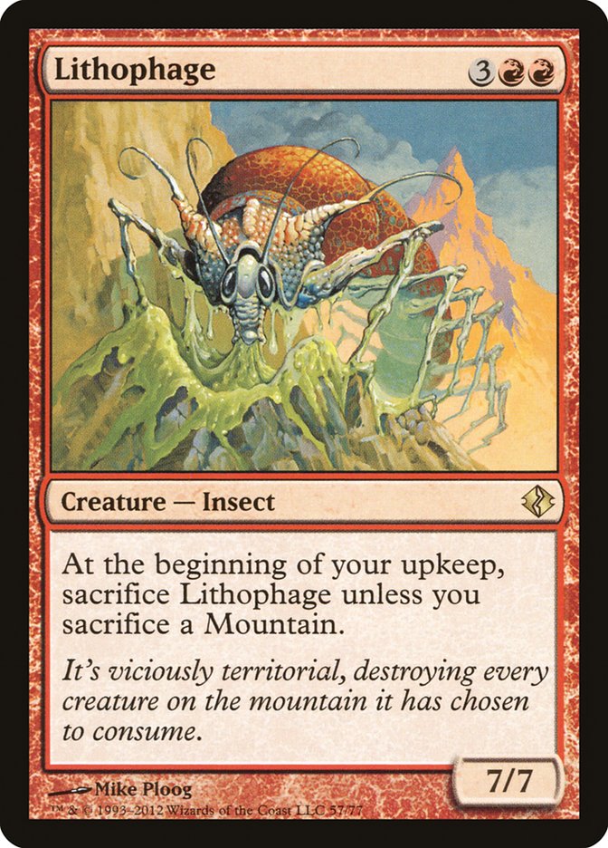 Lithophage [Duel Decks: Venser vs. Koth] | Card Merchant Takapuna