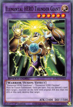 Elemental HERO Thunder Giant [SGX1-ENA22] Common | Card Merchant Takapuna