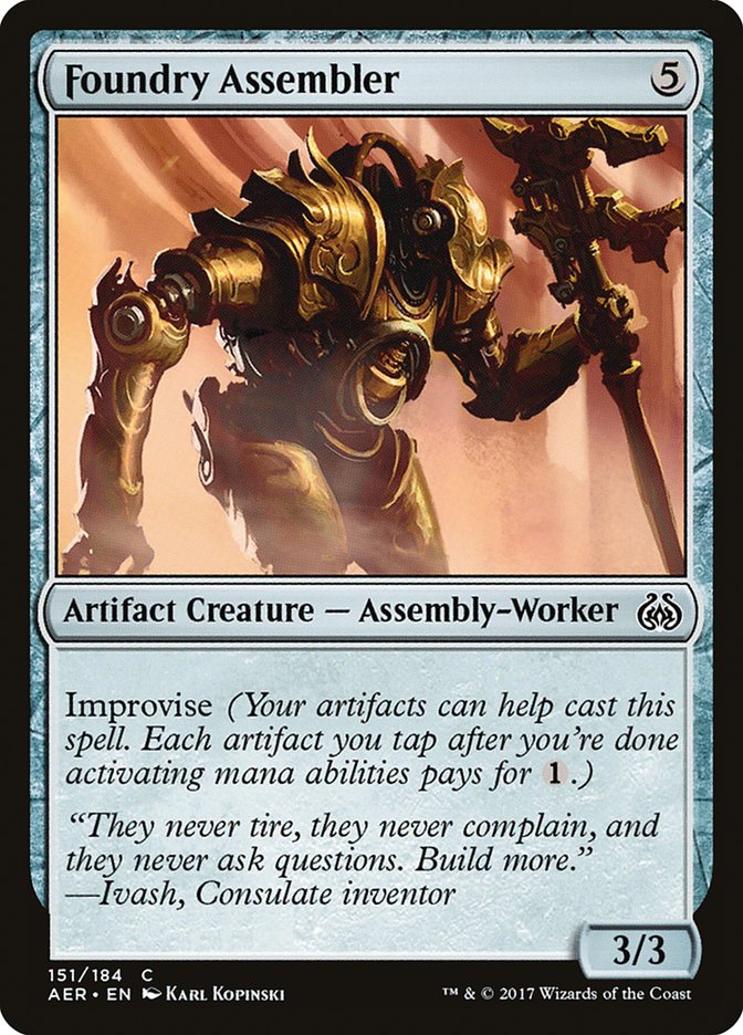 Foundry Assembler [Aether Revolt] | Card Merchant Takapuna