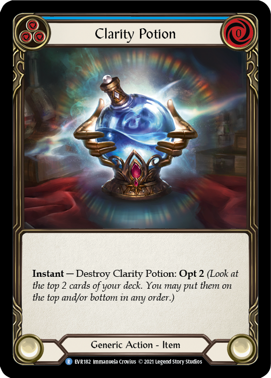 Clarity Potion [EVR182] (Everfest)  1st Edition Cold Foil | Card Merchant Takapuna