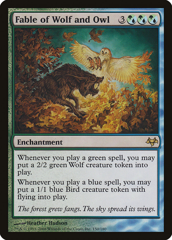 Fable of Wolf and Owl [Eventide] | Card Merchant Takapuna