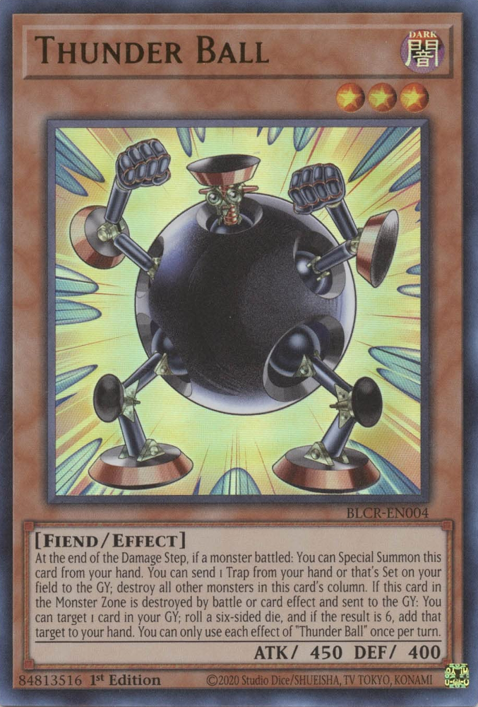 Thunder Ball [BLCR-EN004] Ultra Rare | Card Merchant Takapuna