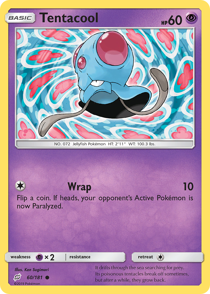 Tentacool (60/181) [Sun & Moon: Team Up] | Card Merchant Takapuna