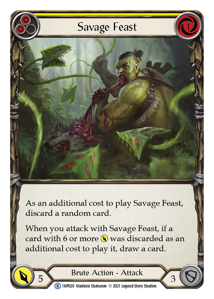 Savage Feast (Yellow) [1HP020] (History Pack 1) | Card Merchant Takapuna