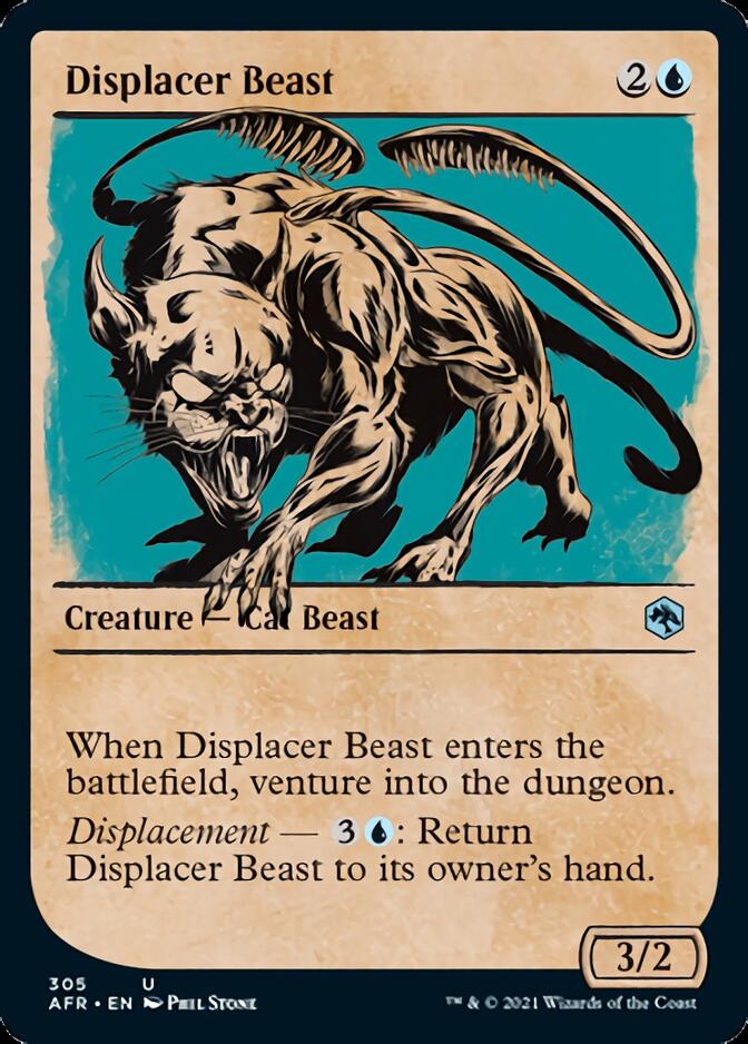 Displacer Beast (Showcase) [Dungeons & Dragons: Adventures in the Forgotten Realms] | Card Merchant Takapuna