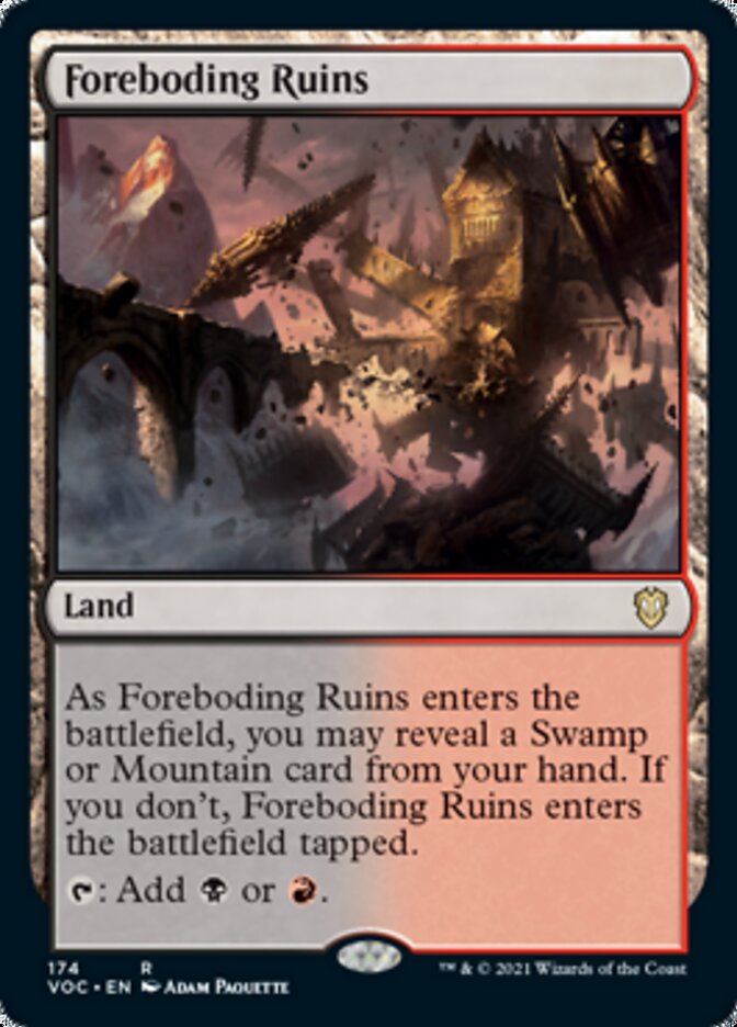 Foreboding Ruins [Innistrad: Crimson Vow Commander] | Card Merchant Takapuna