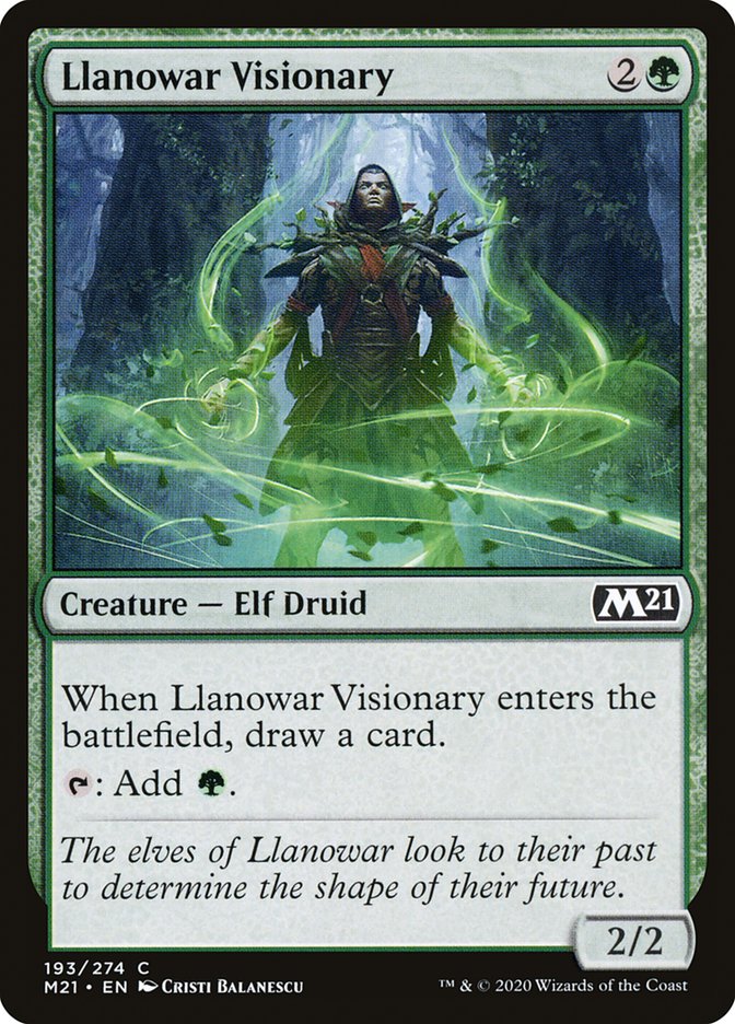 Llanowar Visionary [Core Set 2021] | Card Merchant Takapuna