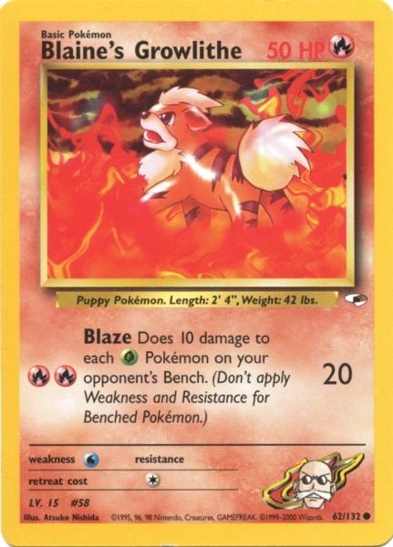 Blaine's Growlithe (62/132) [Gym Heroes Unlimited] | Card Merchant Takapuna