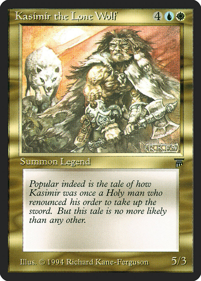 Kasimir the Lone Wolf [Legends] | Card Merchant Takapuna