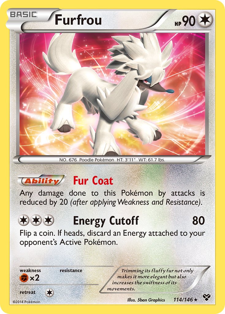 Furfrou (114/146)(Cosmos Holo) (Blister Exclusive) [XY: Base Set] | Card Merchant Takapuna