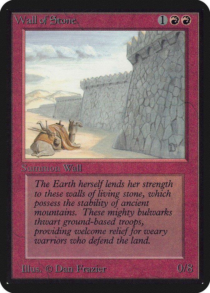 Wall of Stone [Alpha Edition] | Card Merchant Takapuna