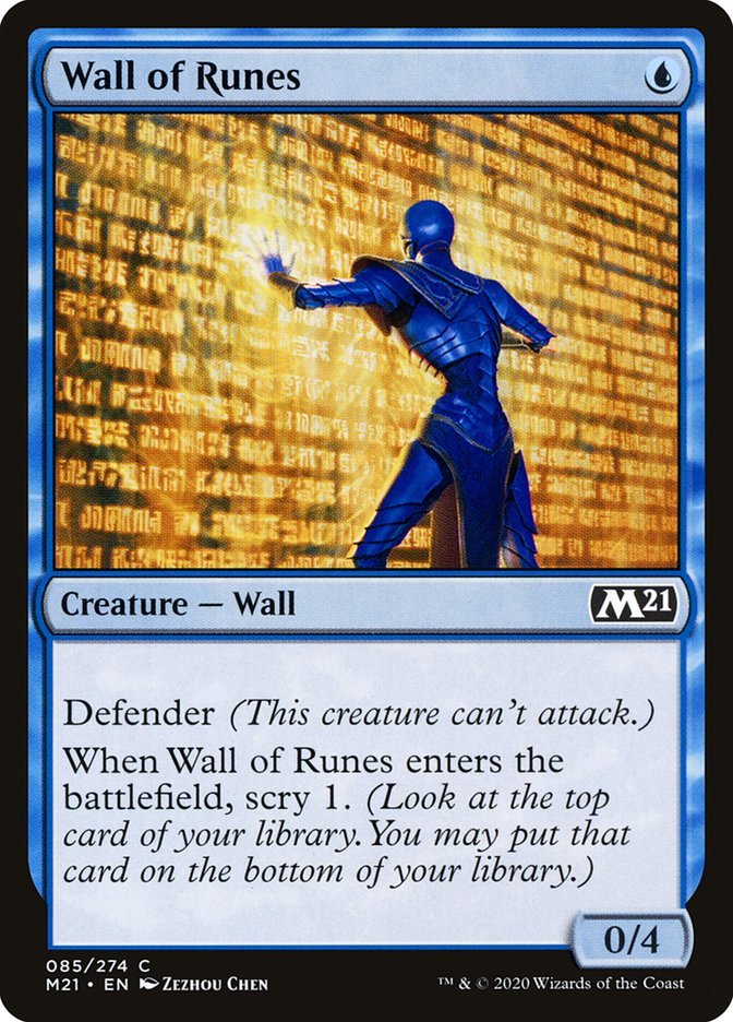 Wall of Runes [Core Set 2021] | Card Merchant Takapuna