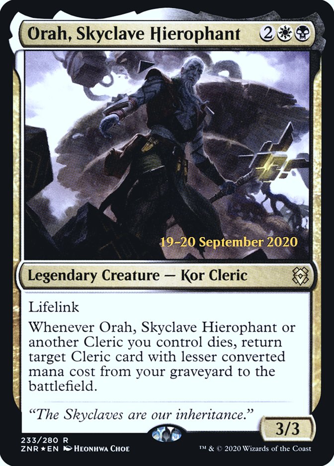 Orah, Skyclave Hierophant [Zendikar Rising Prerelease Promos] | Card Merchant Takapuna