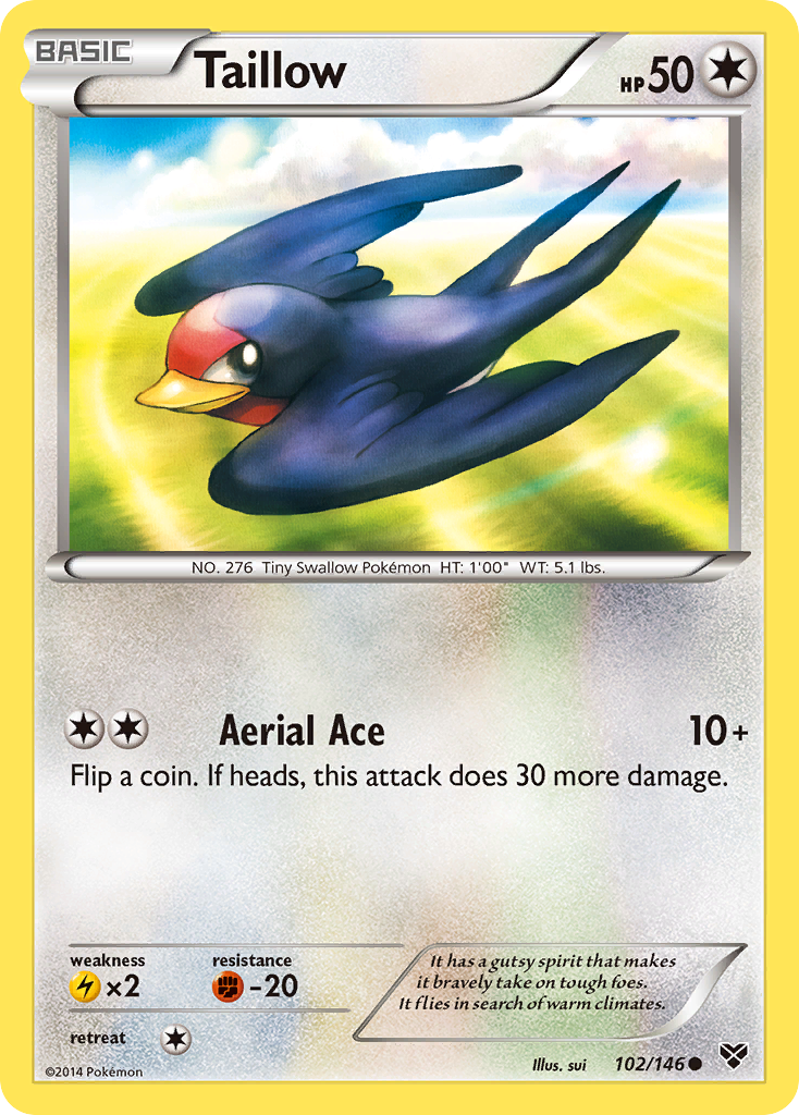 Taillow (102/146) [XY: Base Set] | Card Merchant Takapuna