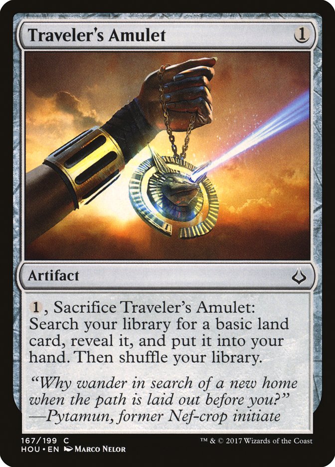 Traveler's Amulet [Hour of Devastation] | Card Merchant Takapuna