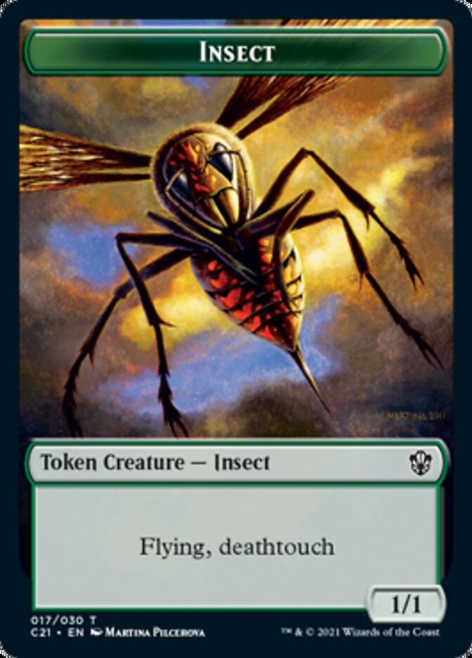 Beast (011) // Insect Double-Sided Token [Commander 2021 Tokens] | Card Merchant Takapuna