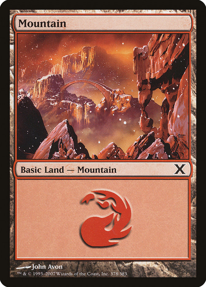 Mountain (378) [Tenth Edition] | Card Merchant Takapuna