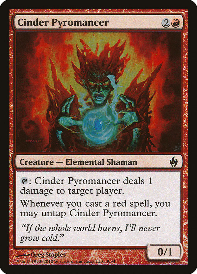 Cinder Pyromancer [Premium Deck Series: Fire and Lightning] | Card Merchant Takapuna